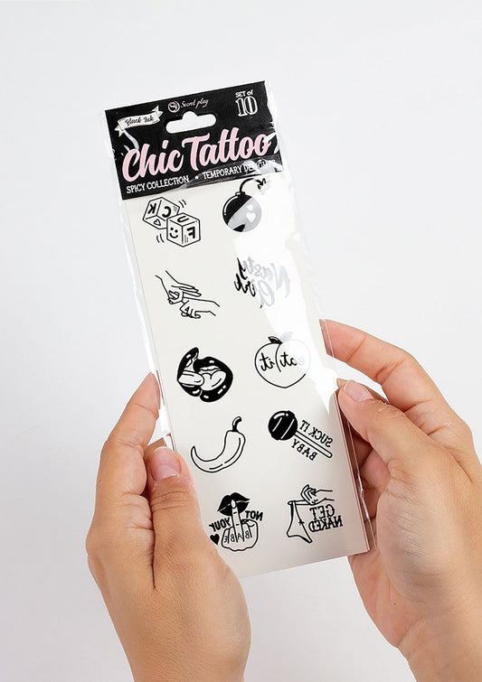 44326 secret play spicy chic temporary tattoo