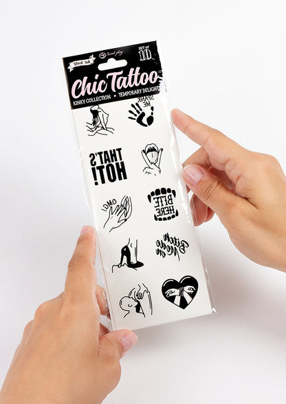 44327 secret play kinky chic temporary tattoo