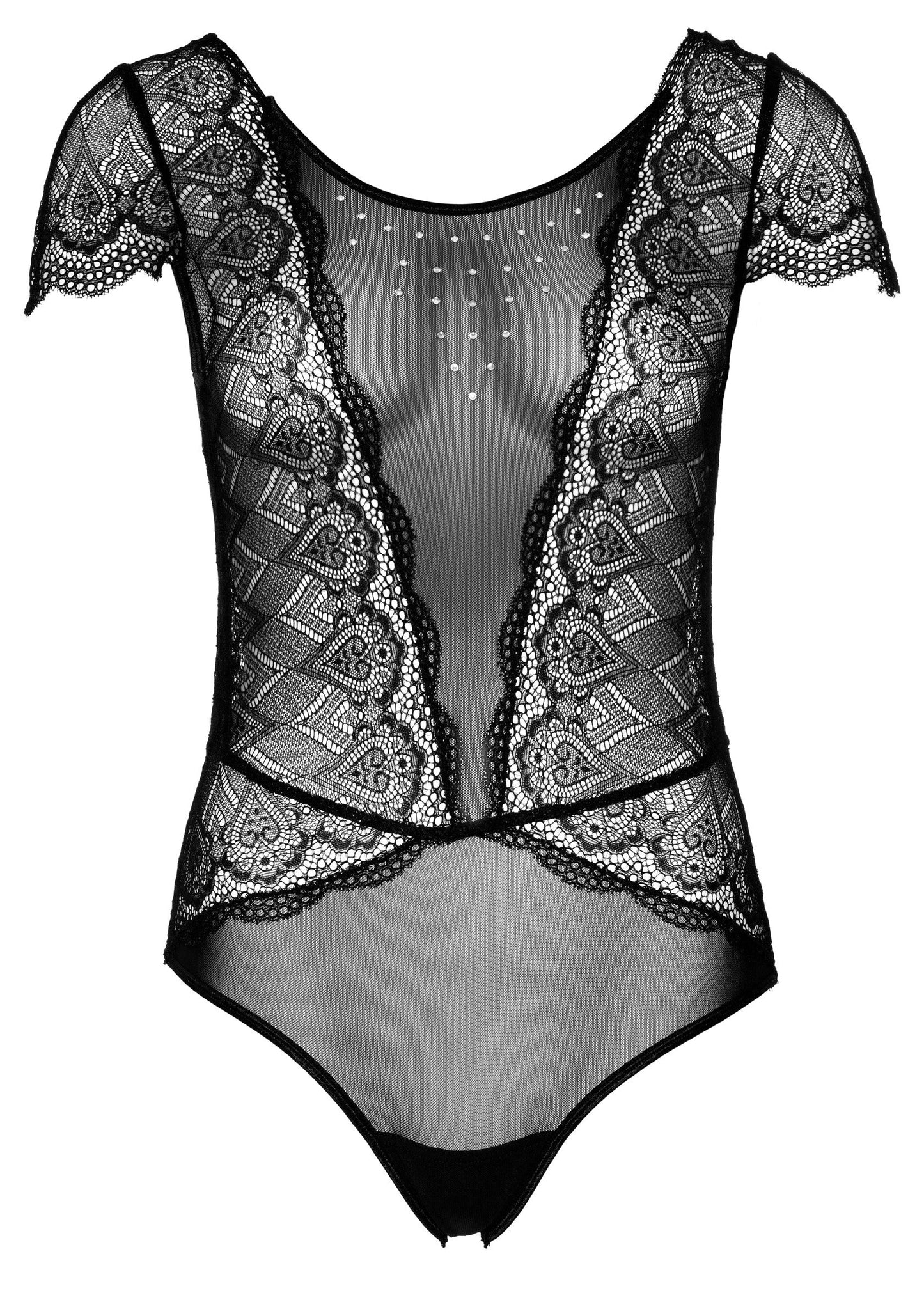 75105 daring intimates floral lace and mesh teddy