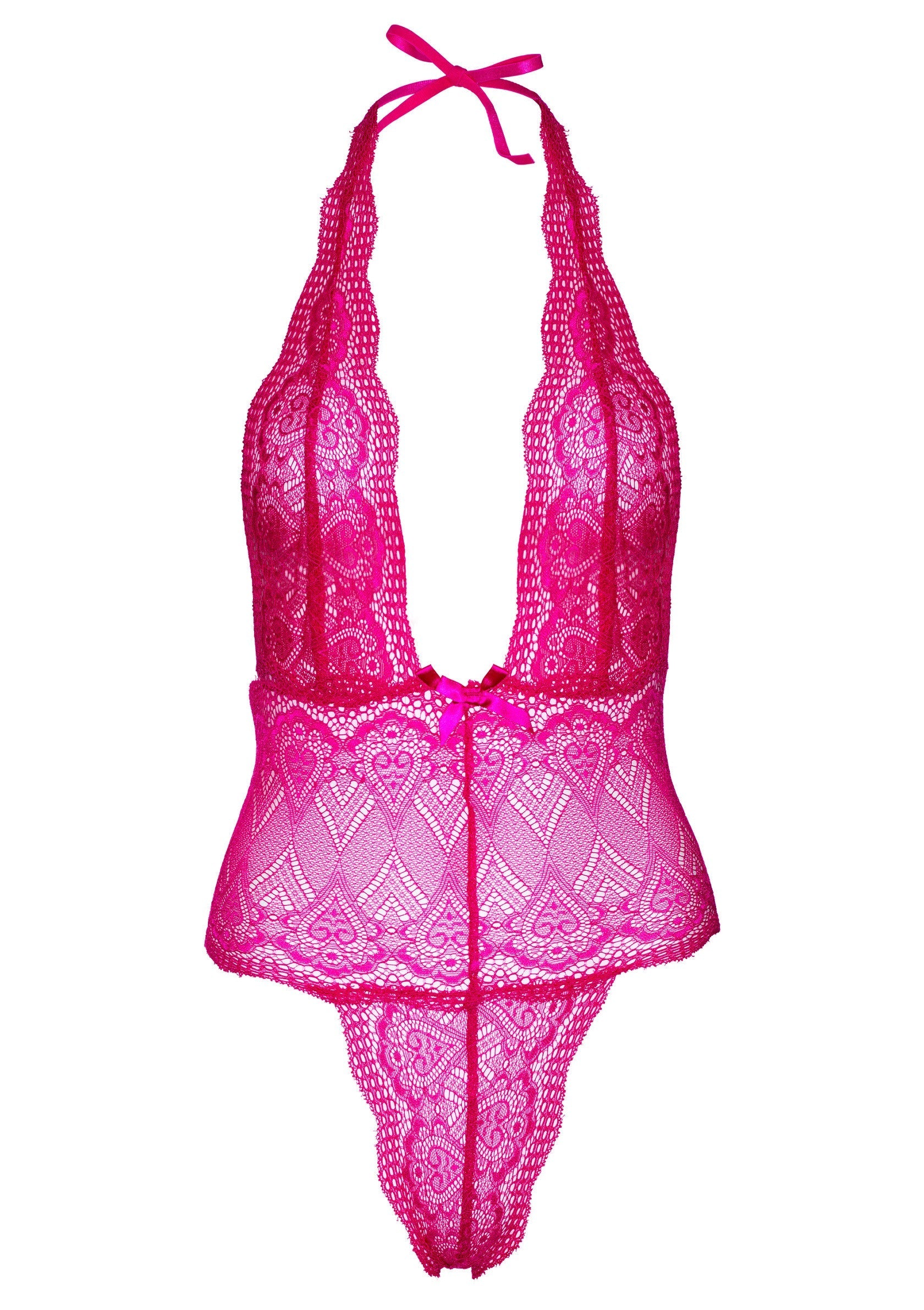 75107 daring intimates heart lace teddy