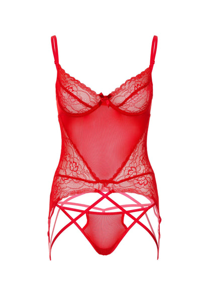 75125 daring intimates lace and mesh cami set