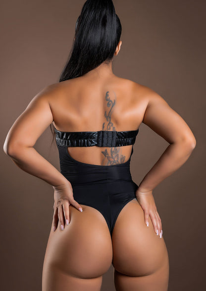 75350 daring intimates naughty whispers wetlook bustier body
