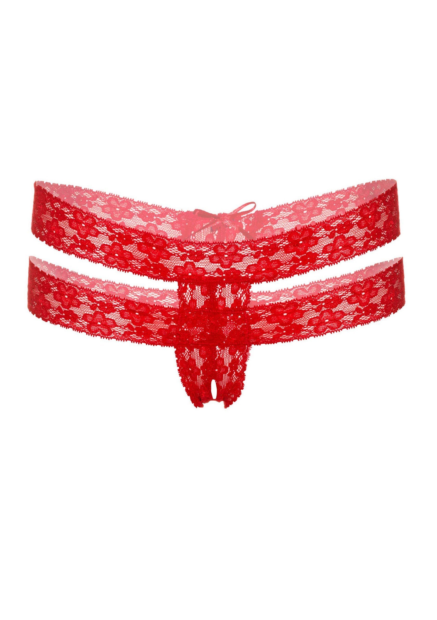 76012 daring intimates lucy crotchless thong panty
