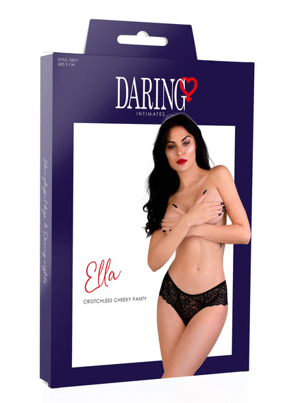76017 daring intimates ella crotchless cheeky panty