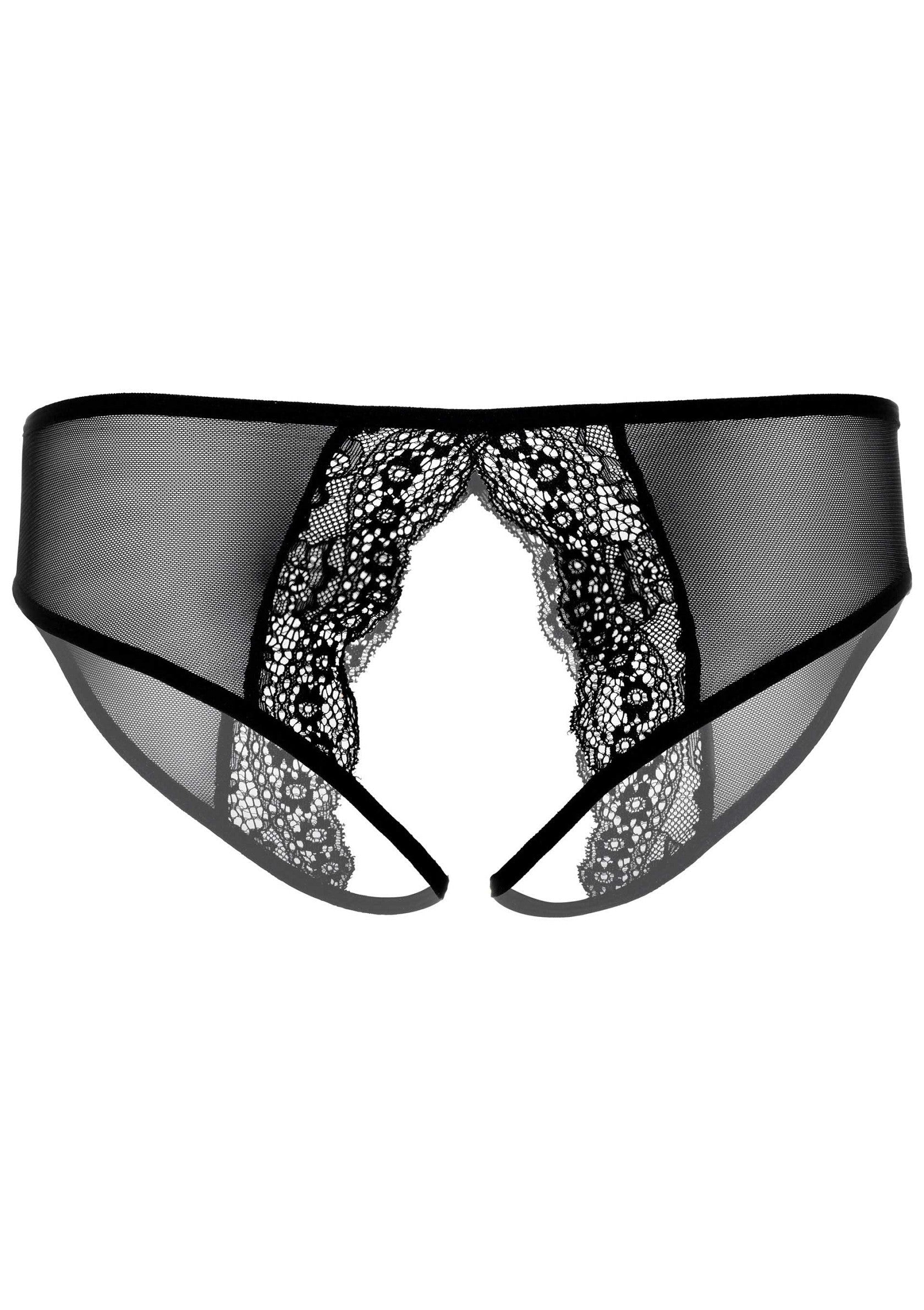 76018 daring intimates angel naughty crotchless panty