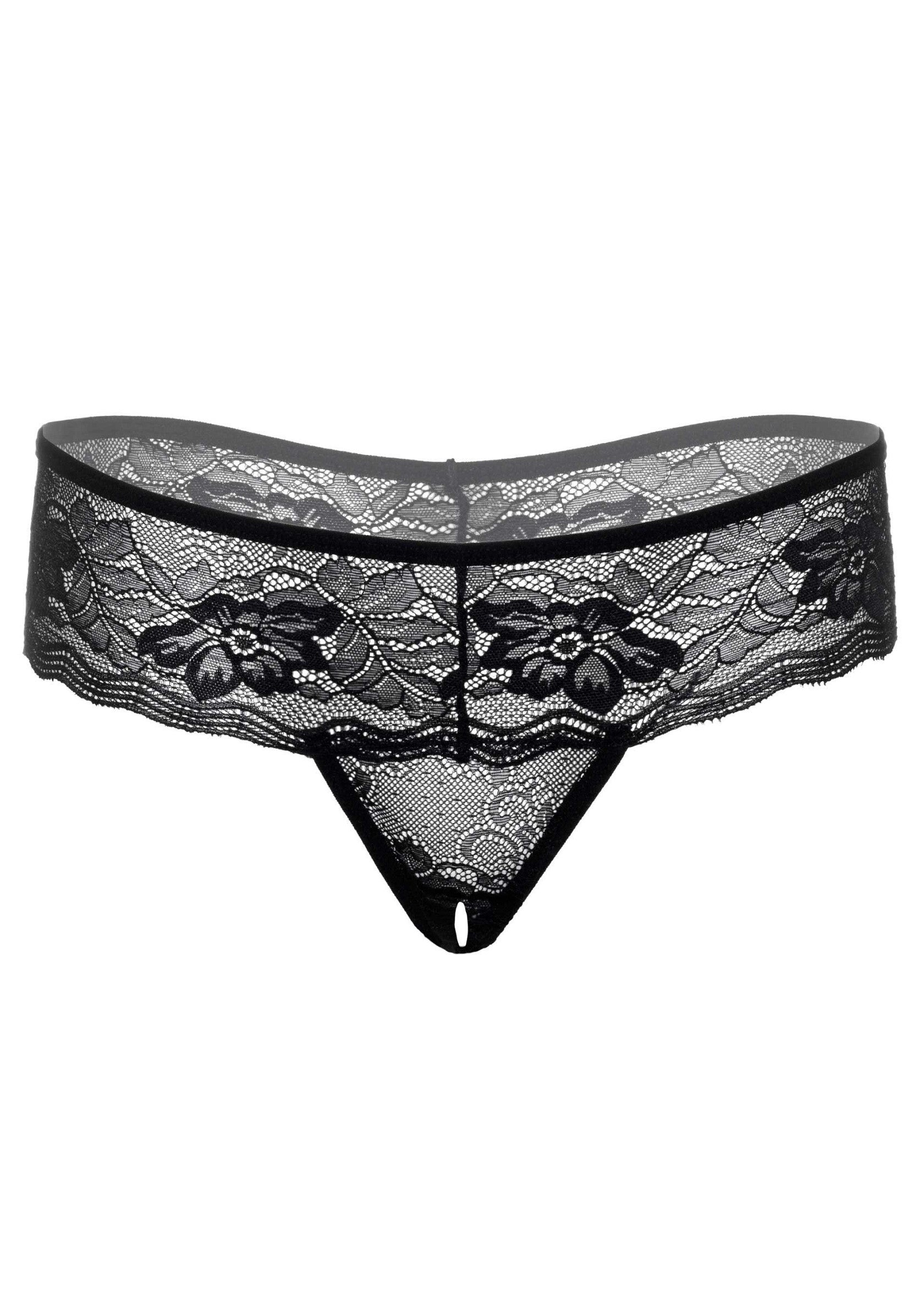 76019 daring intimates jane crotchless thong panty