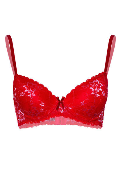 76205 daring intimates day night demi bra with floral lace