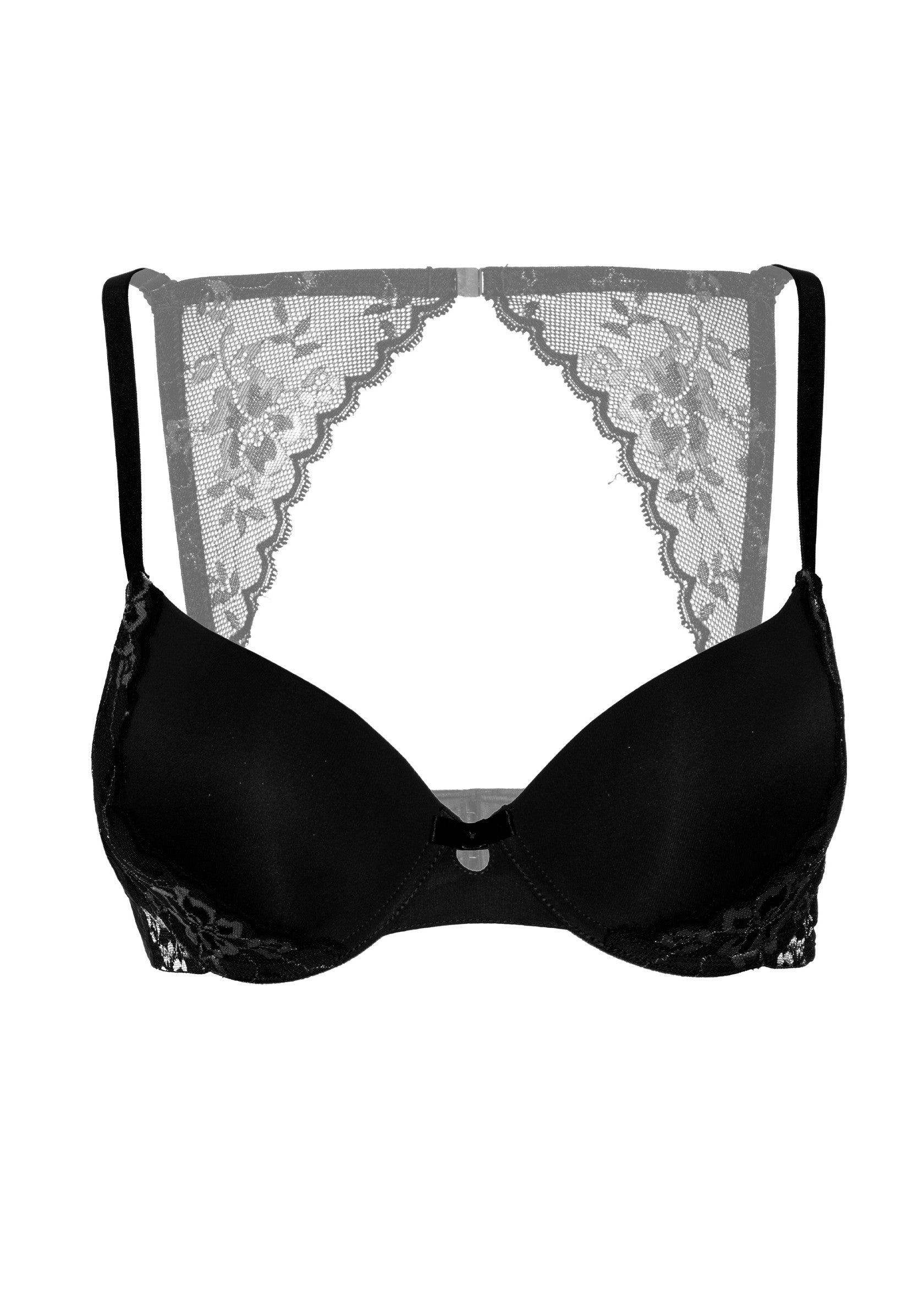 76206 daring intimates day night push up bra w lace racerback
