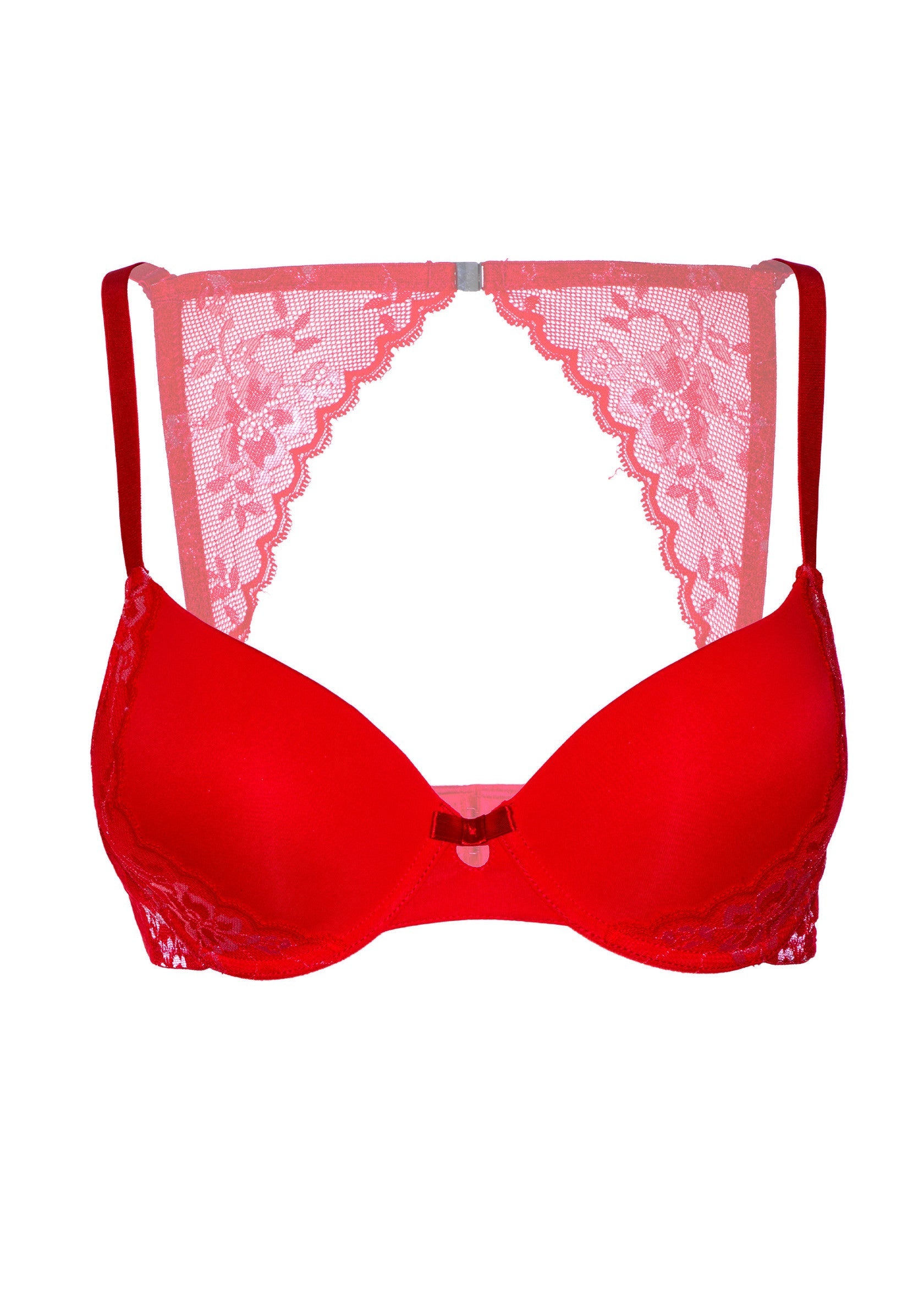 76206 daring intimates day night push up bra w lace racerback