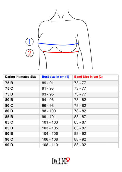 76230 daring intimates day night very sexy embroidered bra