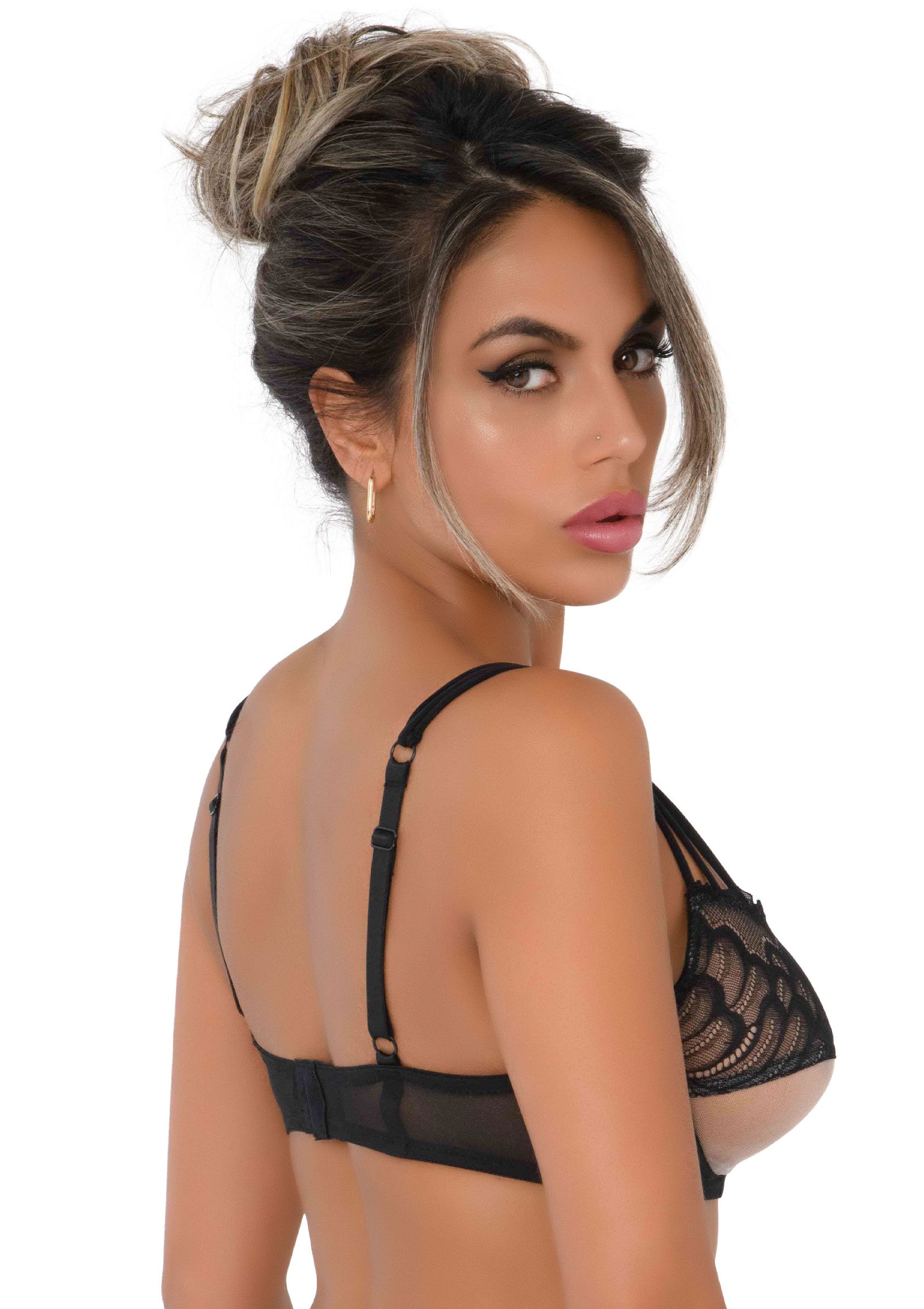 76233 daring intimates day night unlined bra w faux underbust