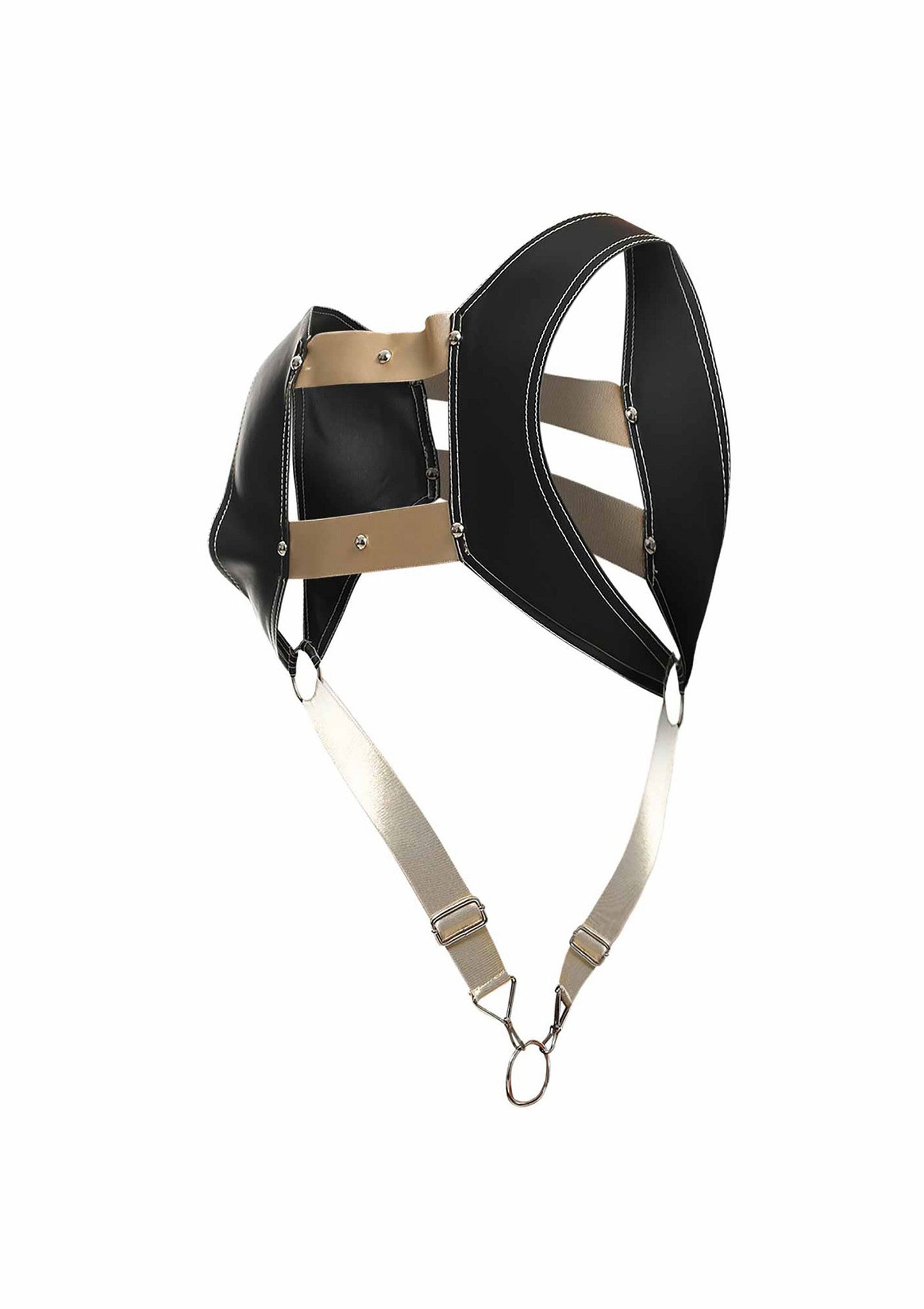 81307 mob eroticwear dngeon top cockring harness