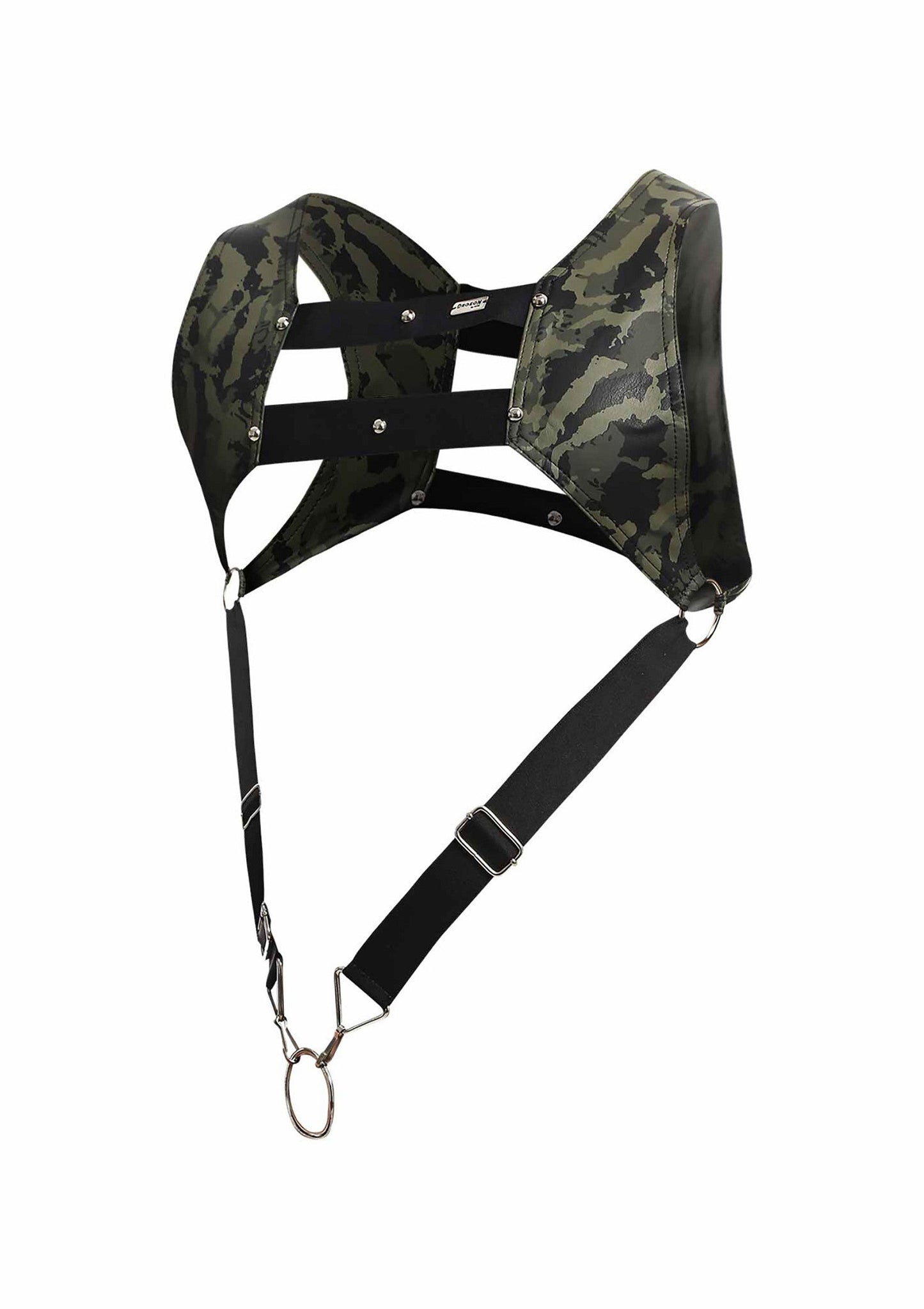 81307 mob eroticwear dngeon top cockring harness