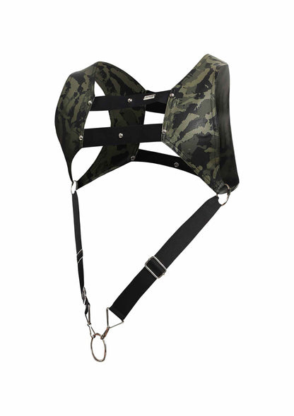 81307 mob eroticwear dngeon top cockring harness