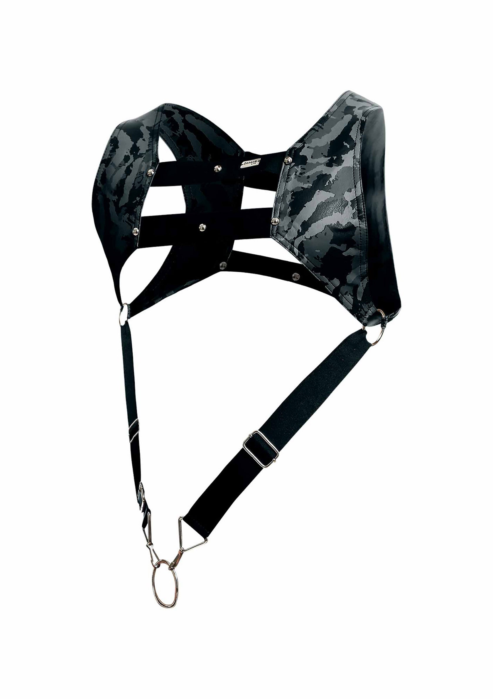 81307 mob eroticwear dngeon top cockring harness