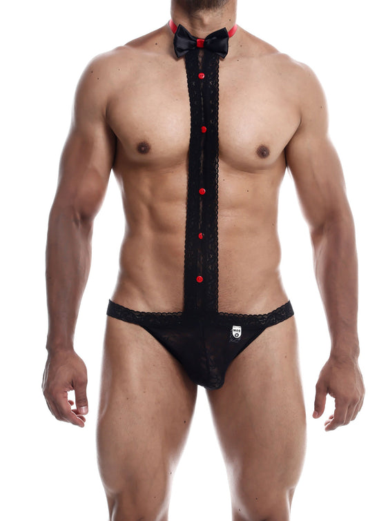 81323 mob eroticwear mob tuxedo lace thong