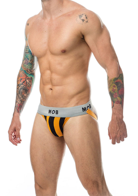 81337 mob eroticwear mob stripe classic jock