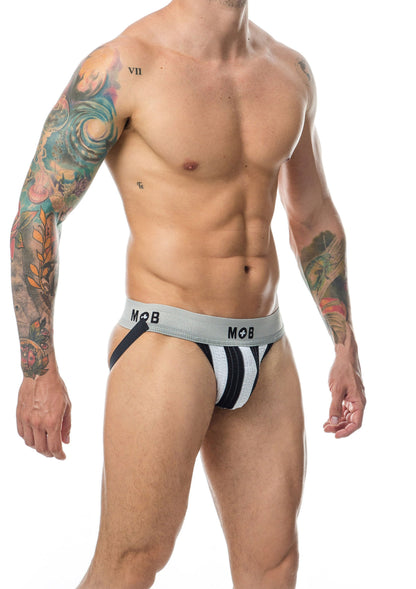 81337 mob eroticwear mob stripe classic jock