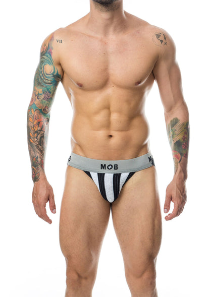 81337 mob eroticwear mob stripe classic jock