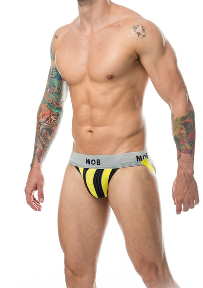 81337 mob eroticwear mob stripe classic jock