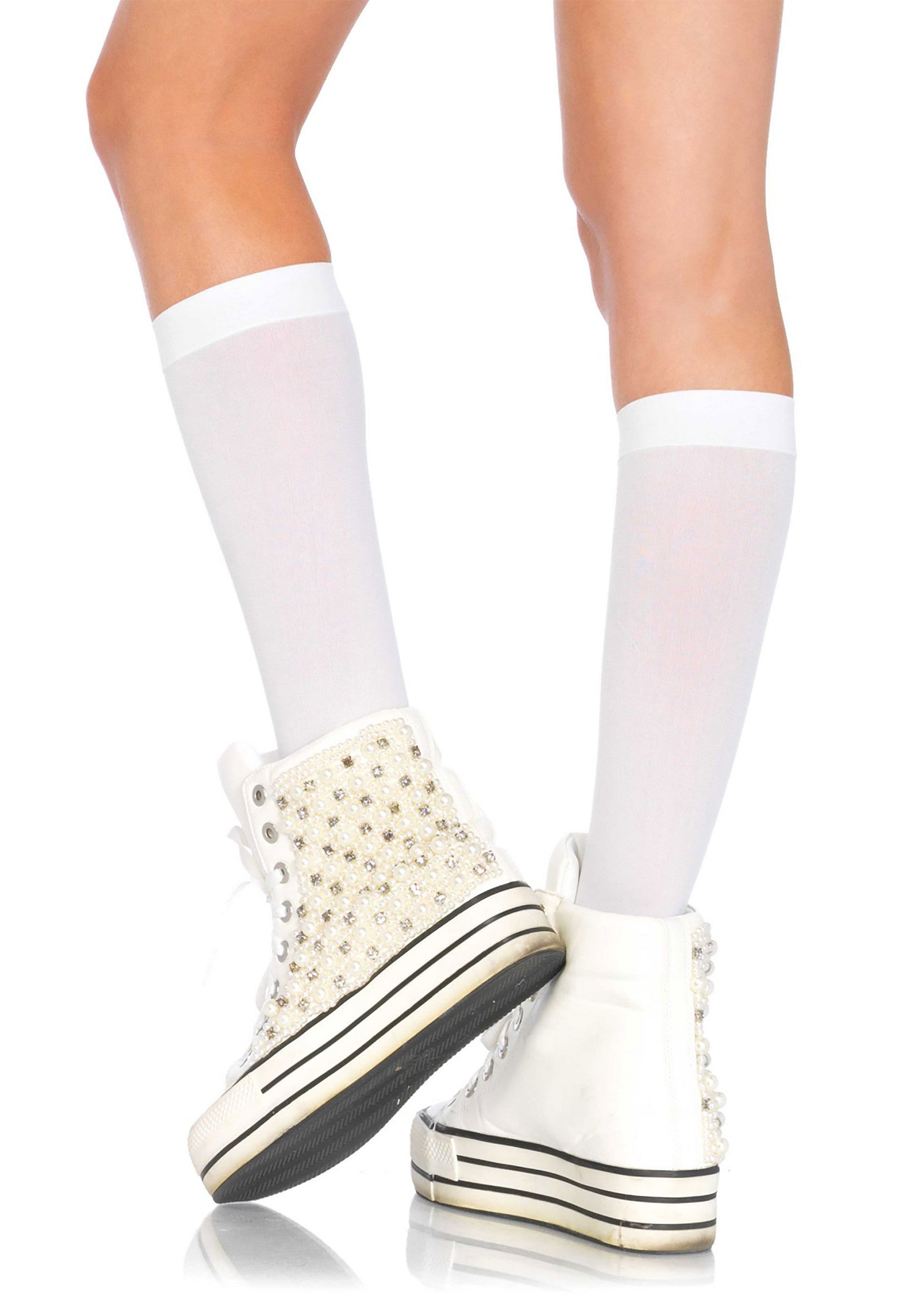 85061 leg avenue nylon knee highs