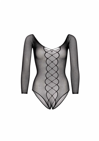85269 leg avenue very sexy lingerie fishnet crotchless teddy