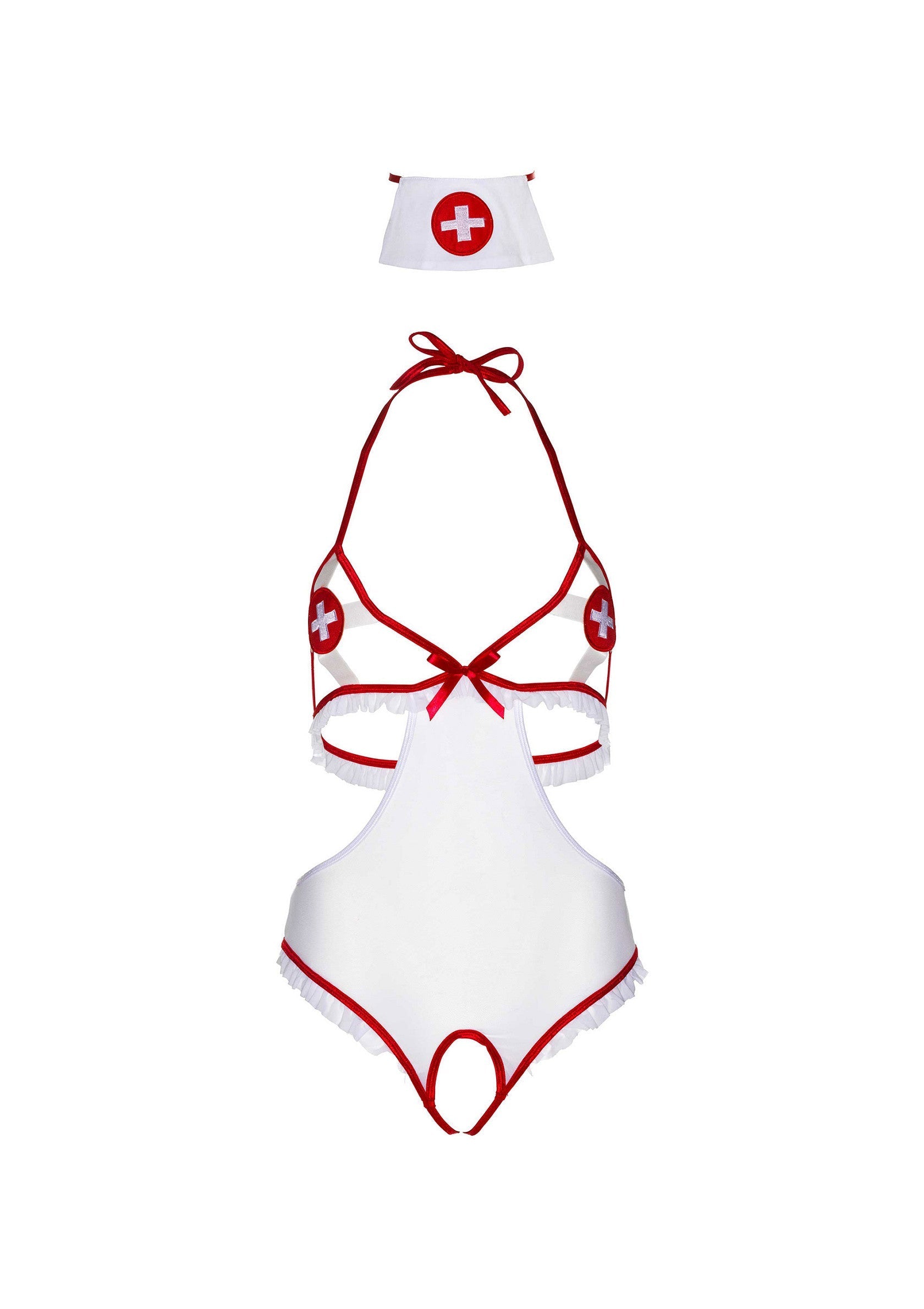 85277 leg avenue very sexy lingerie roleplay naughty nurse teddy