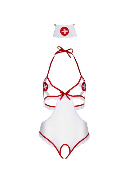 85277 leg avenue very sexy lingerie roleplay naughty nurse teddy