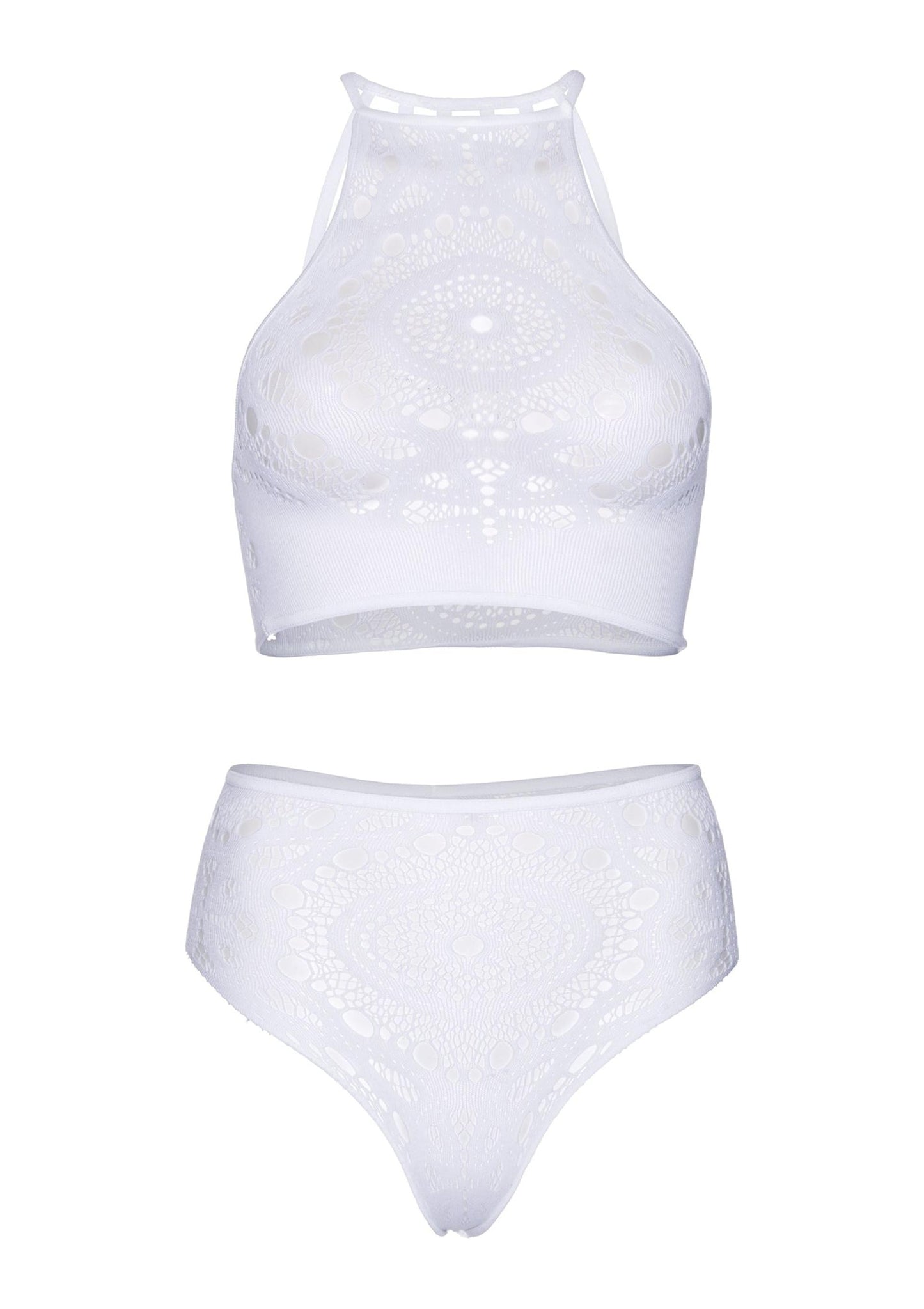 Halter Crop Top and High Waist Thong