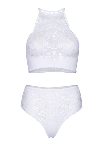 Halter Crop Top and High Waist Thong