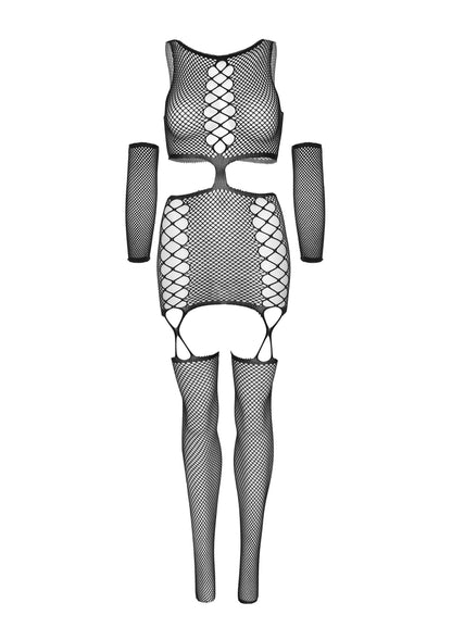 85317 leg avenue very sexy lingerie garter dress backseam stockings and gloves