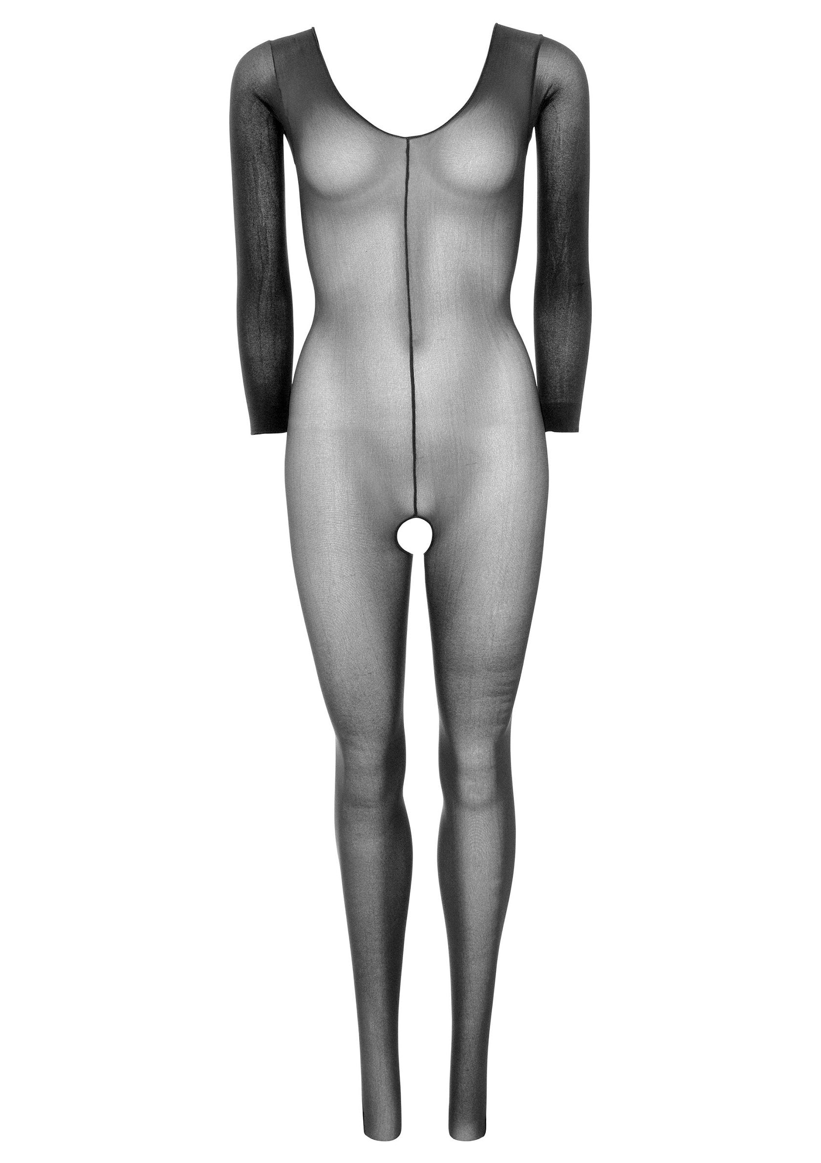 85388 leg avenue very sexy lingerie sheer long sleeves bodystocking