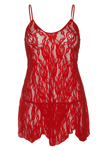 85442 leg avenue very sexy lingerie plus rose lace flair chemise