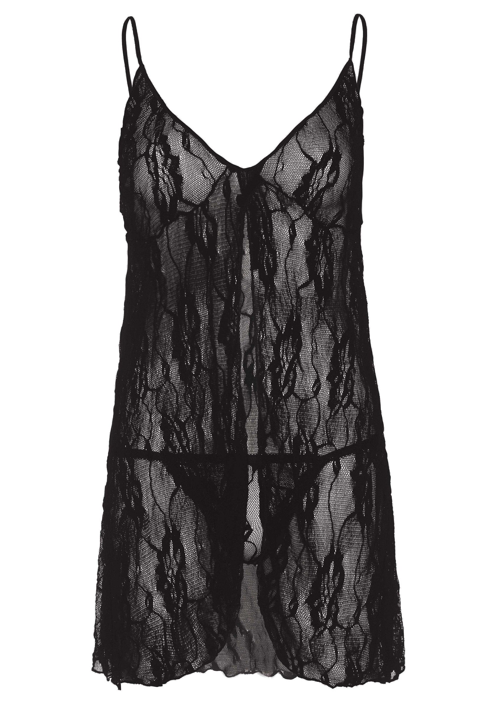 85448 leg avenue very sexy lingerie romantic lace babydoll with string