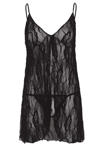 85448 leg avenue very sexy lingerie romantic lace babydoll with string