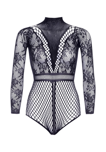 86521 leg avenue very sexy lingerie fishnet bodysuit with snapcrotch