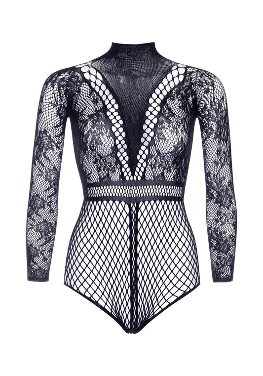 86521 leg avenue very sexy lingerie fishnet bodysuit with snapcrotch