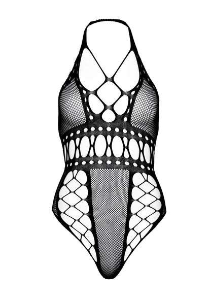 86542 leg avenue multi net backless thong teddy