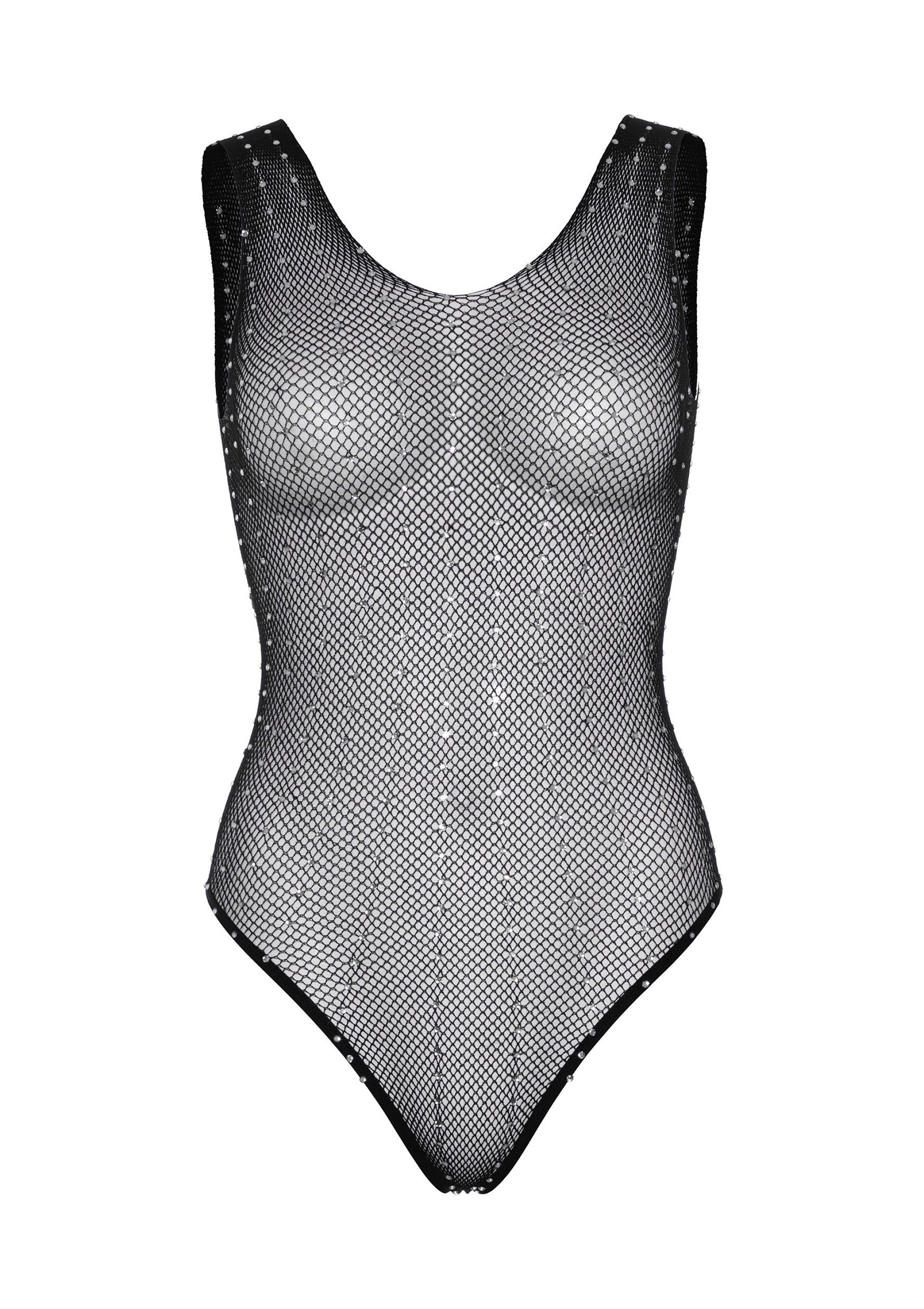 86543 leg avenue rhinestone fishnet snap crotch bodysuit