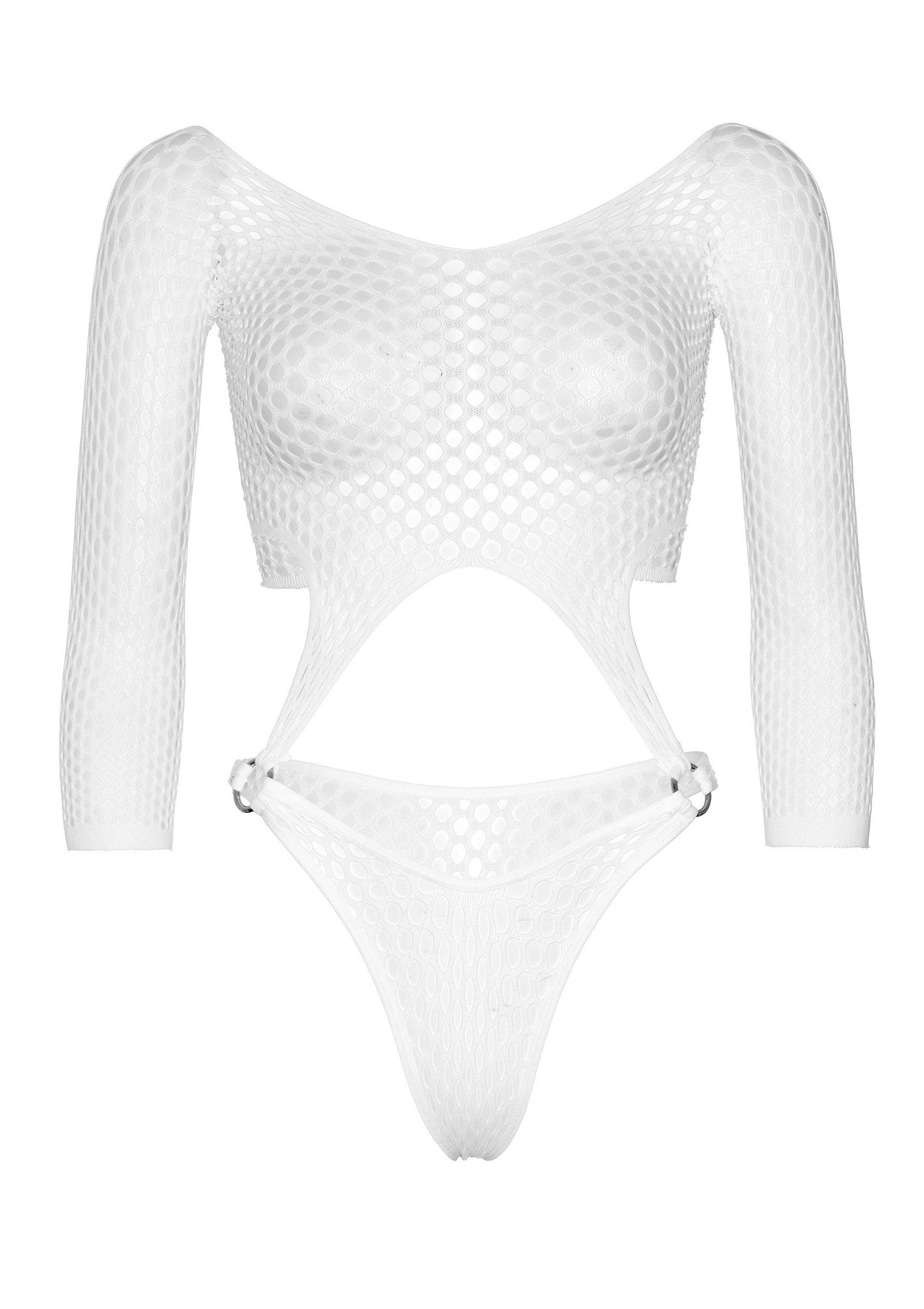 86598 leg avenue long sleeve bodysuit with thong back