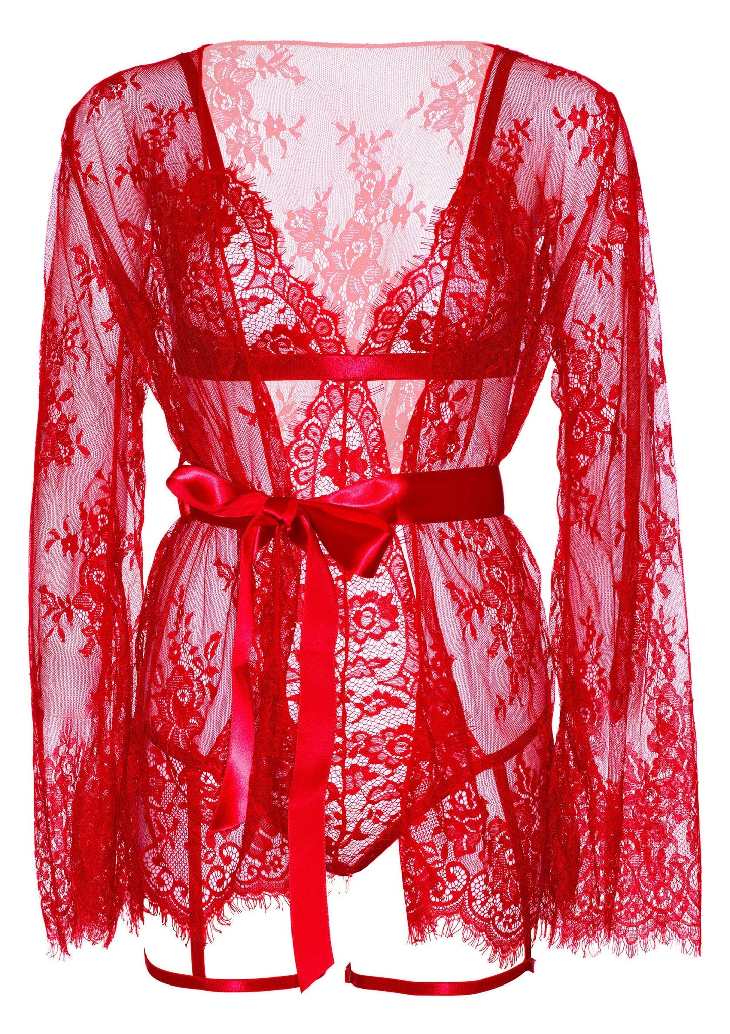 86608 leg avenue very sexy lingerie garter teddy with string back and robe