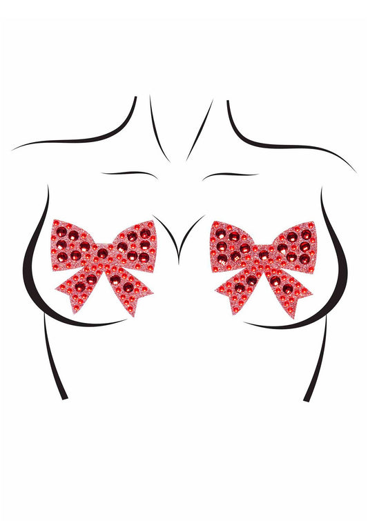 88027 leg avenue rhinestone bow nipple jewels