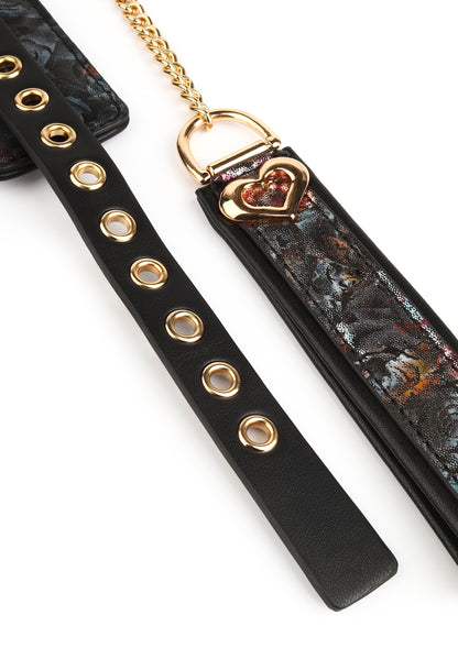 Floral Jacquard Collar & Leash