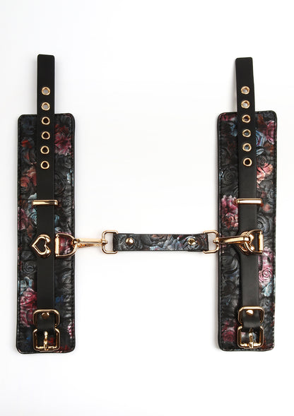 Floral Jacquard Wrist Cuffs