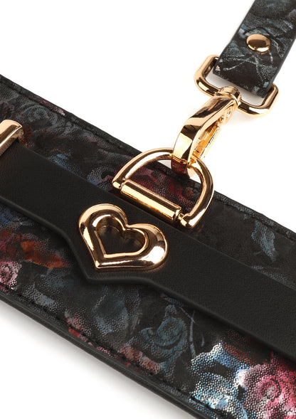 Floral Jacquard Wrist Cuffs
