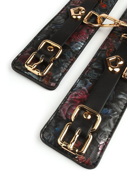 Floral Jacquard Wrist Cuffs