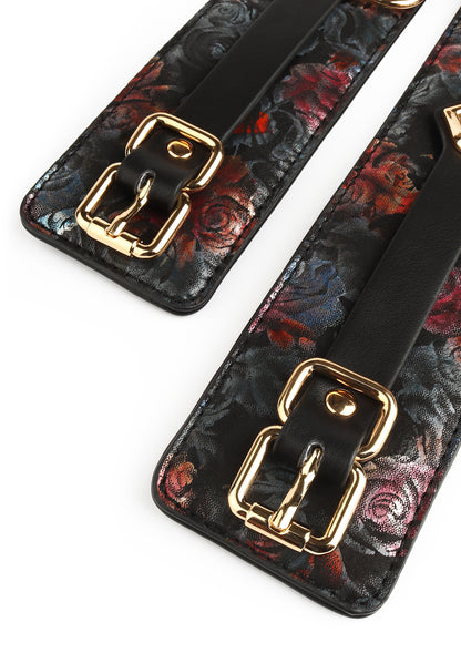 Floral Jacquard Ankle Cuffs