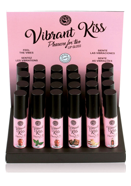 92323 secret play vibrant lip gloss display 24pc