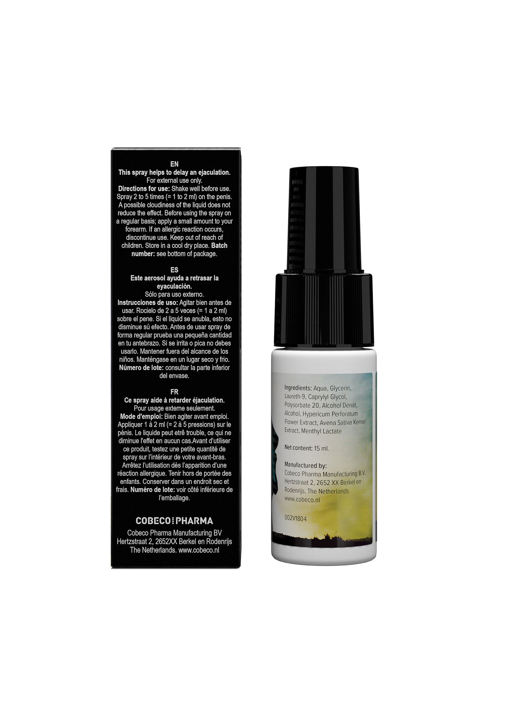 92555 cobeco black stone delay spray 15ml