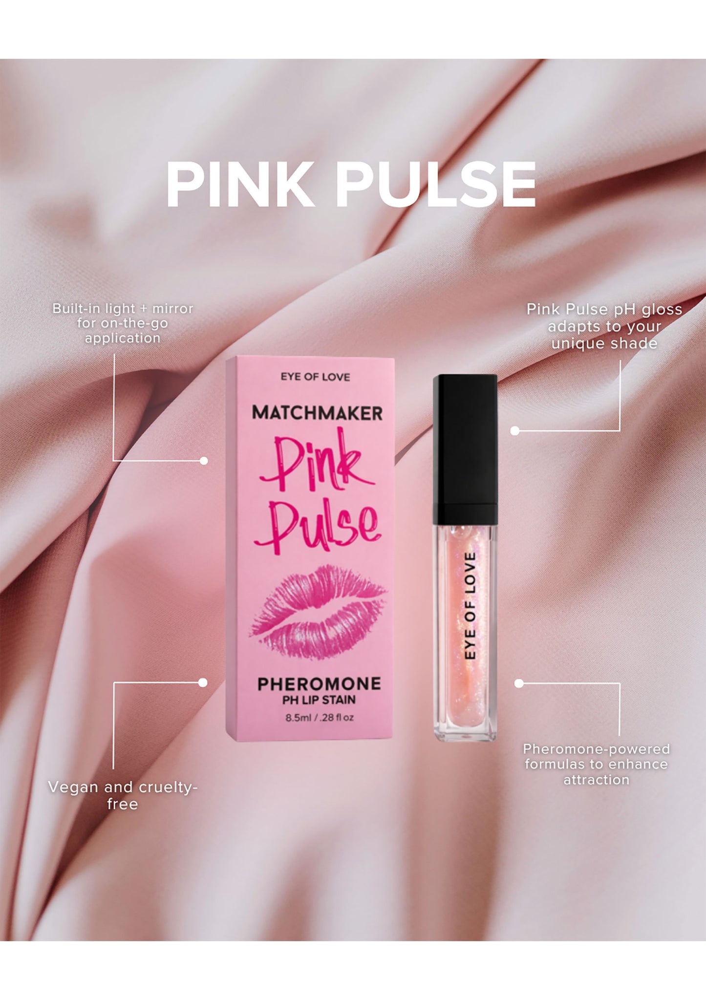 Pink Pulse Pheromone Lip Gloss 8ml